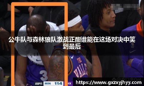 公牛队与森林狼队激战正酣谁能在这场对决中笑到最后